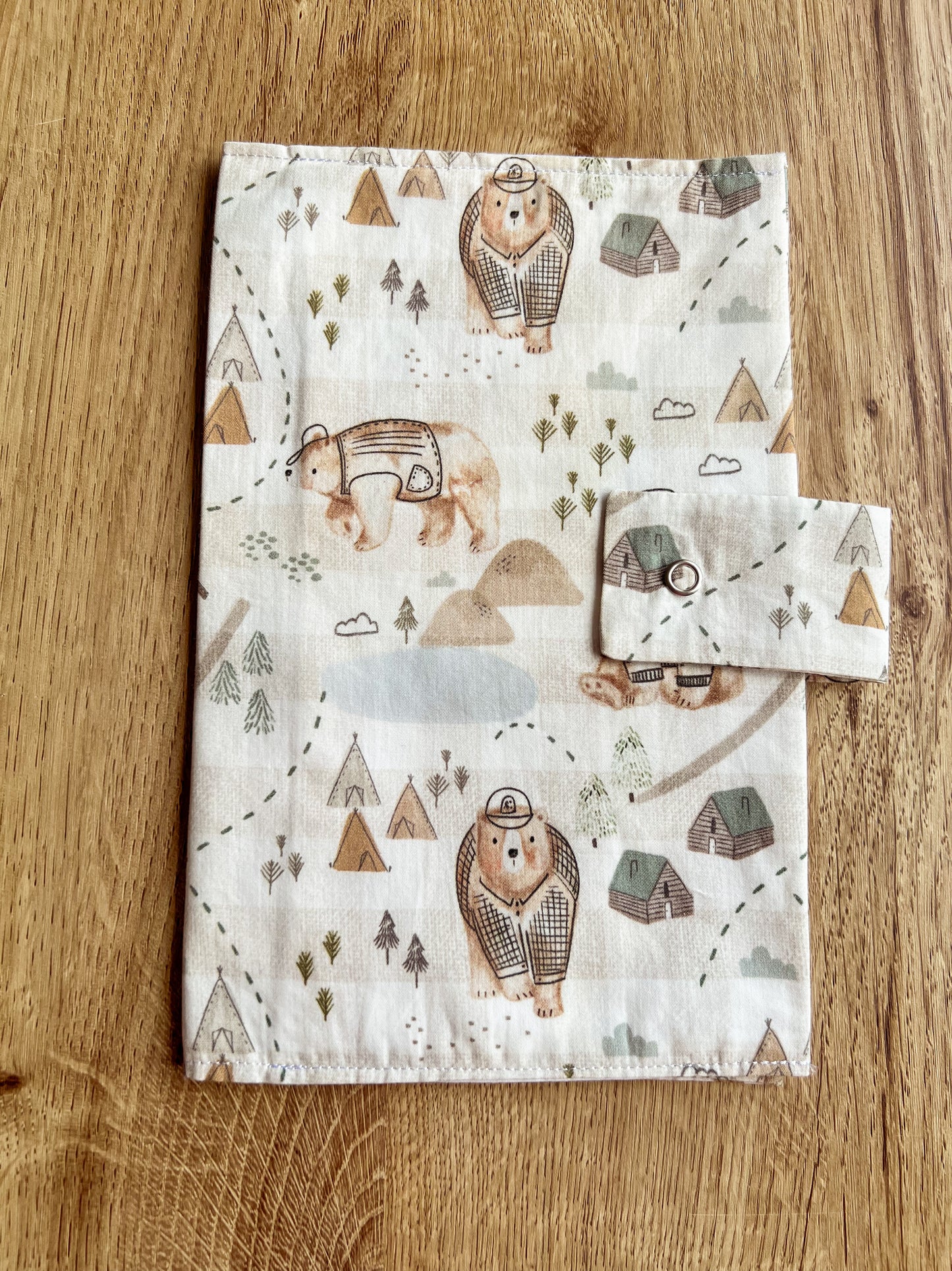 Camping Bear Nappy Wallet
