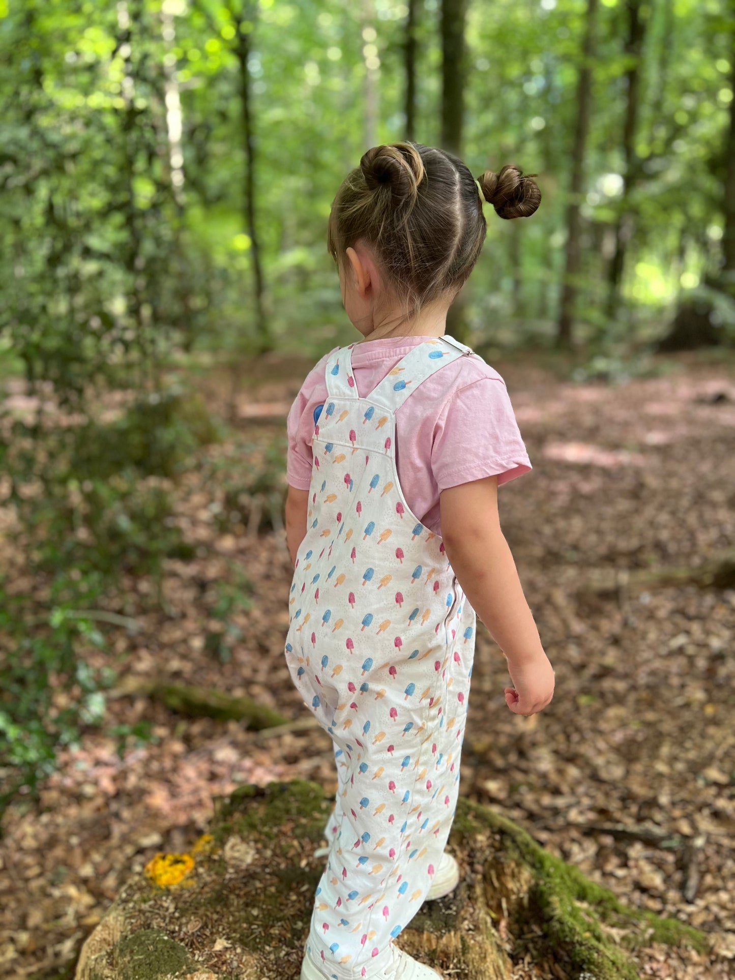 Ice lolly Dungarees - 100% Cotton *Made to Order*