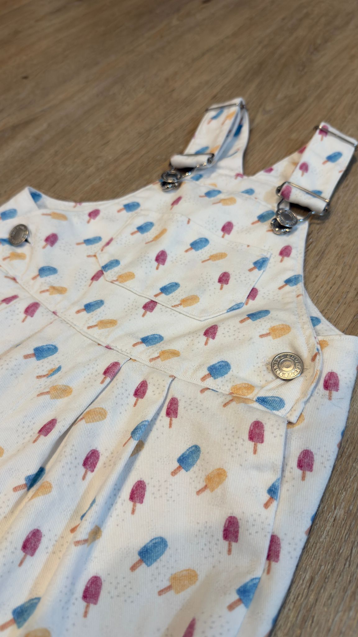 Ice lolly Dungarees - 100% Cotton *Made to Order*