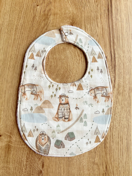 Camping Bear Bib