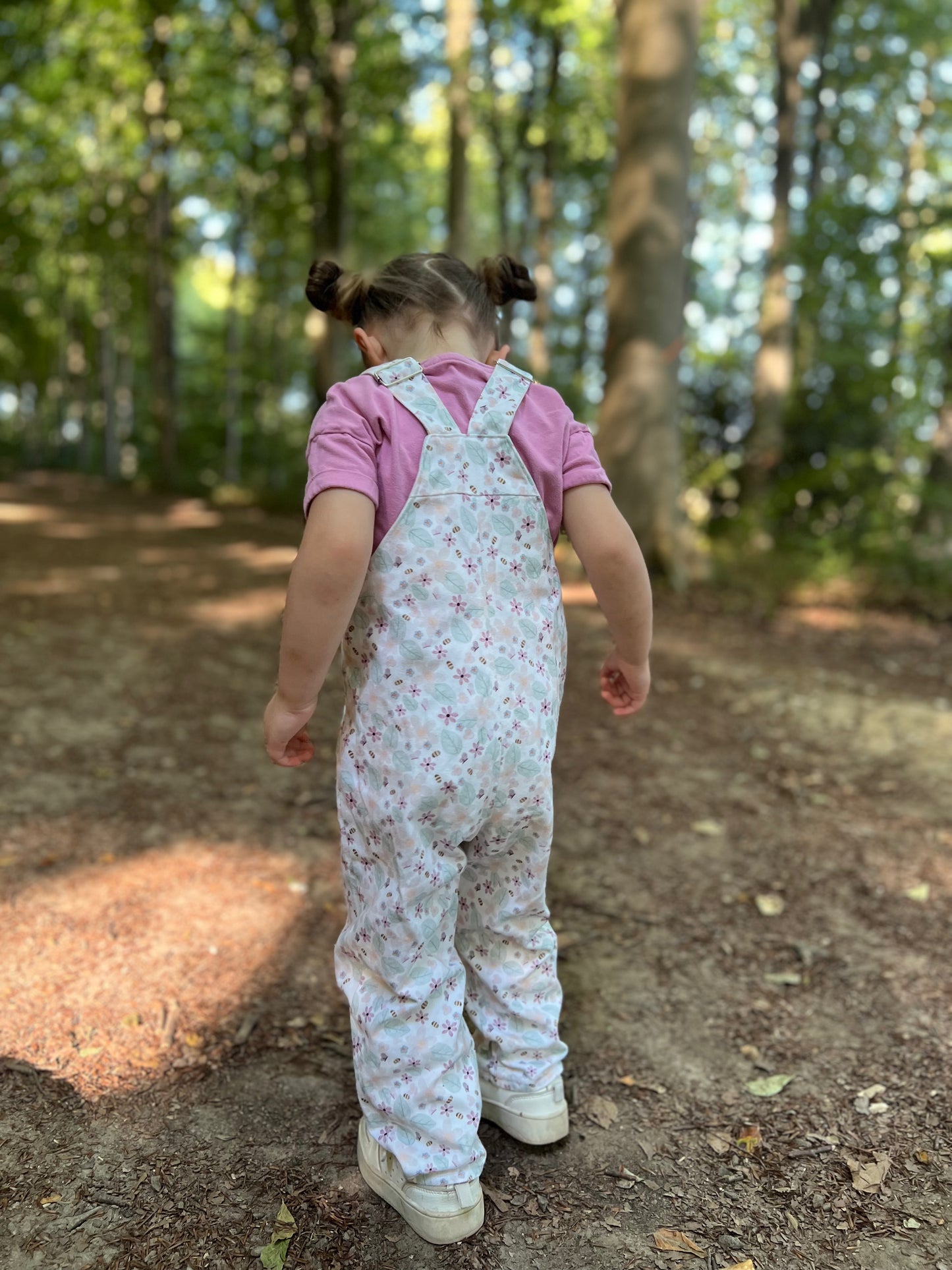 Flower Dungarees - 100% Cotton *Made to Order*