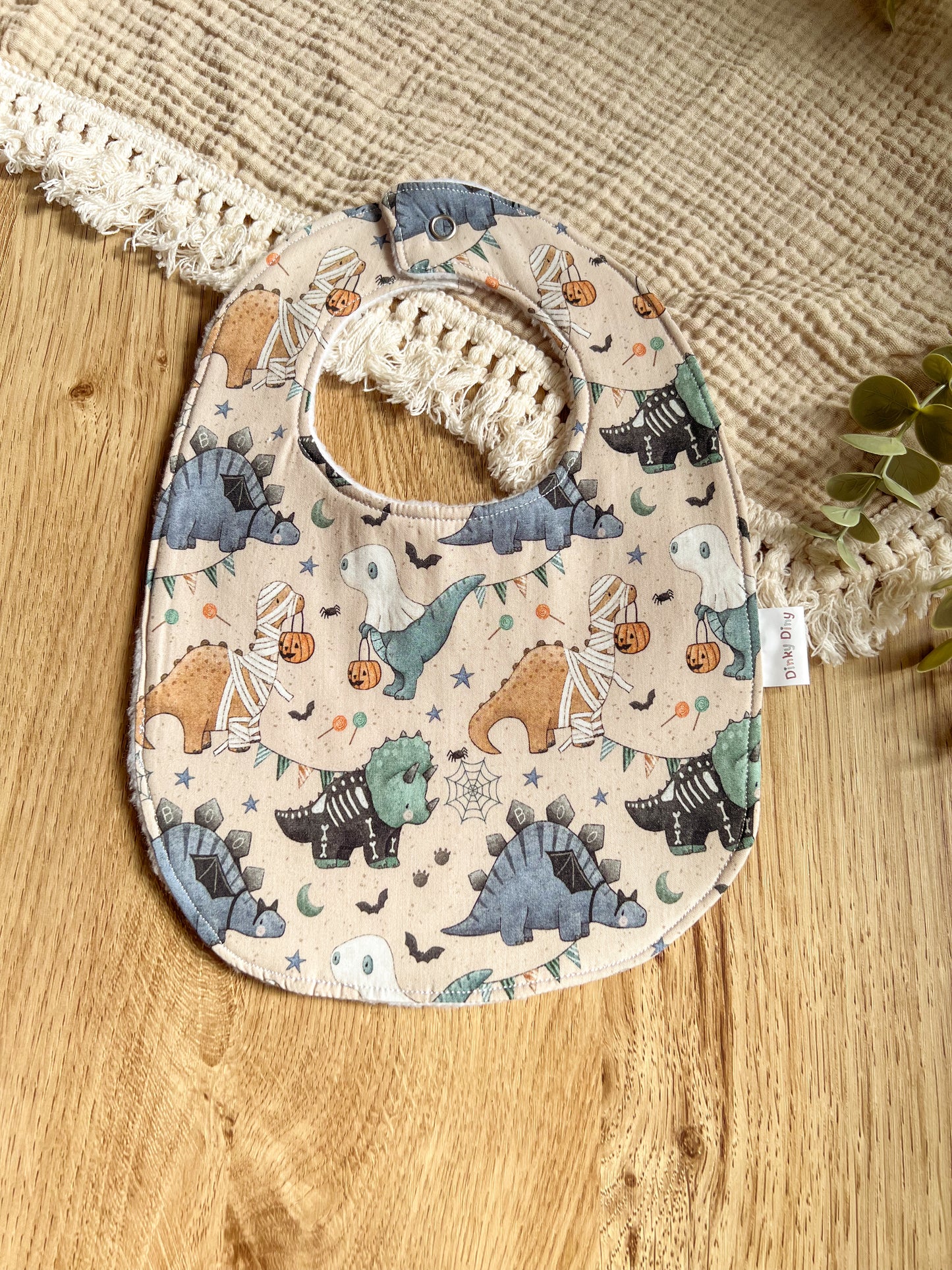 Spooky Dino Bib