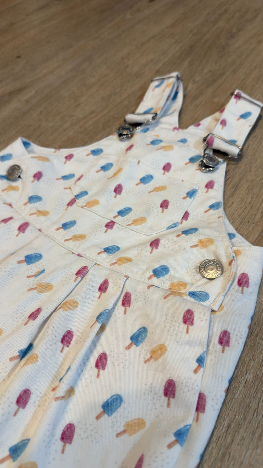 Ice lolly Dungarees - 100% Cotton *Made to Order*