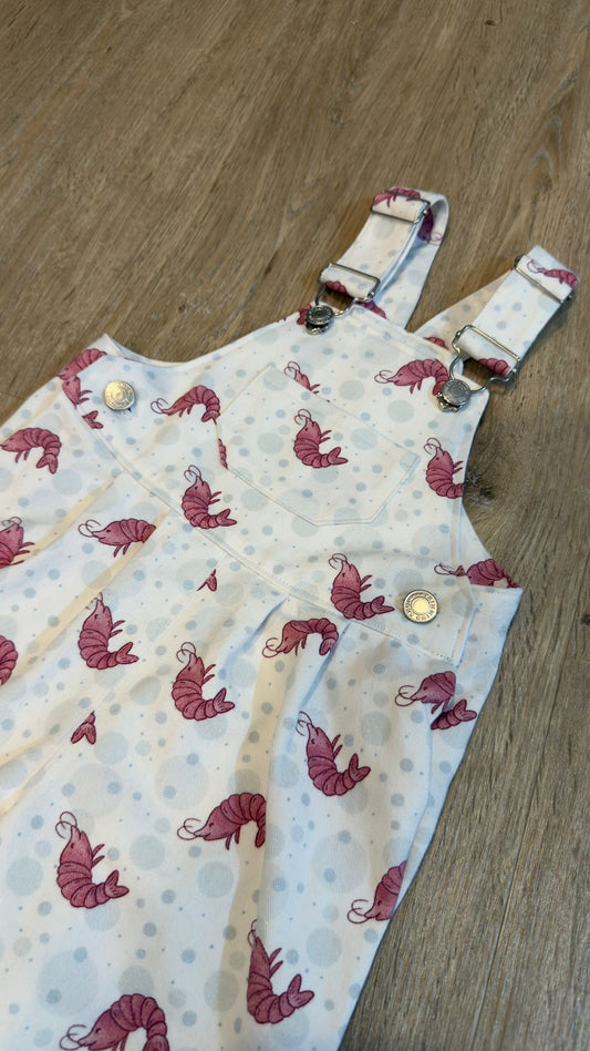 Shrimp Dungarees - 100% Cotton *Made to Order*